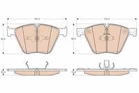 Bremžu uzliku kompl., Disku bremzes