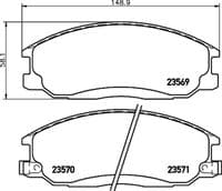 Bremžu uzliku kompl., Disku bremzes