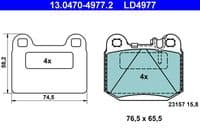 Bremžu uzliku kompl., Disku bremzes