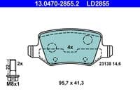 Bremžu uzliku kompl., Disku bremzes