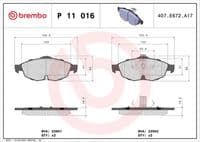 Bremžu uzliku kompl., Disku bremzes