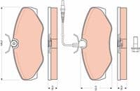 Bremžu uzliku kompl., Disku bremzes