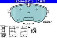 Bremžu uzliku kompl., Disku bremzes