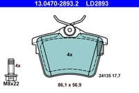 Bremžu uzliku kompl., Disku bremzes