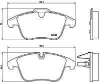 Bremžu uzliku kompl., Disku bremzes