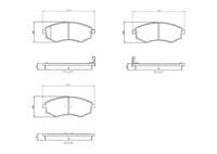 Bremžu uzliku kompl., Disku bremzes