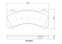 Bremžu uzliku kompl., Disku bremzes