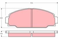 Bremžu uzliku kompl., Disku bremzes