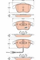 Bremžu uzliku kompl., Disku bremzes