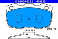 Bremžu uzliku kompl., Disku bremzes