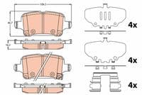 Bremžu uzliku kompl., Disku bremzes
