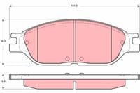 Bremžu uzliku kompl., Disku bremzes