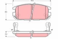 Bremžu uzliku kompl., Disku bremzes