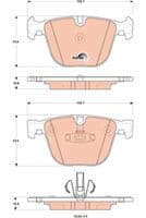 Bremžu uzliku kompl., Disku bremzes