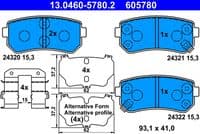 Bremžu uzliku kompl., Disku bremzes