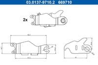 Piederumu komplekts, Stāvbremzes mehānisma bremžu loks