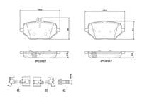 Bremžu uzliku kompl., Disku bremzes