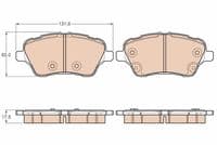 Bremžu uzliku kompl., Disku bremzes