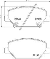 Bremžu uzliku kompl., Disku bremzes