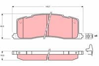 Bremžu uzliku kompl., Disku bremzes