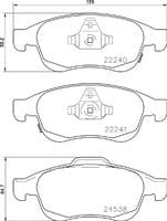 Bremžu uzliku kompl., Disku bremzes