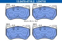 Bremžu uzliku kompl., Disku bremzes