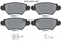Bremžu uzliku kompl., Disku bremzes