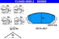 Bremžu uzliku kompl., Disku bremzes
