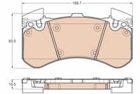 Bremžu uzliku kompl., Disku bremzes