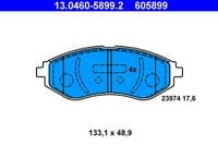 Bremžu uzliku kompl., Disku bremzes