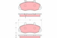 Bremžu uzliku kompl., Disku bremzes