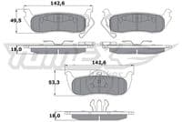 Bremžu uzliku kompl., Disku bremzes