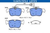 Bremžu uzliku kompl., Disku bremzes