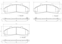 Bremžu uzliku kompl., Disku bremzes
