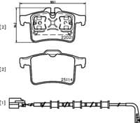 Bremžu uzliku kompl., Disku bremzes