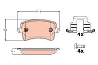 Bremžu uzliku kompl., Disku bremzes
