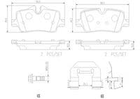 Bremžu uzliku kompl., Disku bremzes