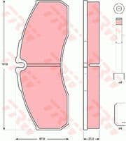 Bremžu uzliku kompl., Disku bremzes