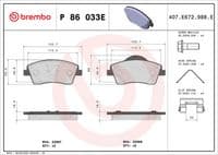 Bremžu uzliku kompl., Disku bremzes