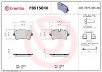 Bremžu uzliku kompl., Disku bremzes
