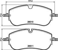 Bremžu uzliku kompl., Disku bremzes
