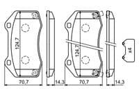 Bremžu uzliku kompl., Disku bremzes