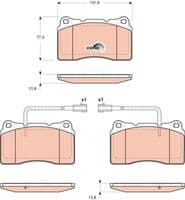 Bremžu uzliku kompl., Disku bremzes