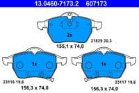 Bremžu uzliku kompl., Disku bremzes
