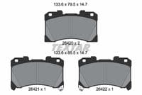 Bremžu uzliku kompl., Disku bremzes