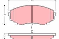 Bremžu uzliku kompl., Disku bremzes