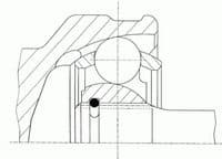 Šarnīru komplekts, Piedziņas vārpsta