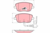 Bremžu uzliku kompl., Disku bremzes