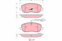 Bremžu uzliku kompl., Disku bremzes