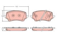 Bremžu uzliku kompl., Disku bremzes